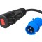 Adaptor de alimentare Green Cell Roșu CEE 16A 400V 5P la Albastru CEE 16A 230V 3P
