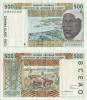 1993 , 500 CFA - franc CFA Africa de Vest ( P-710 Kc ) - Senegal