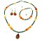 Set bijuterii dama carneol si malachit