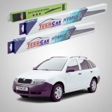 Cumpara ieftin Ștergătoare Skoda Fabia I Praktik 6Y5 2001-2007 | Set Față+Spate Hibrid &ndash; TeamCar&reg;