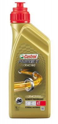 (PL) Ulei de motor 4T 4t Castrol Power 1 Racing SAE 5W40 1L SL JASO MA-2 Sintetică foto