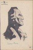 150S Caricatura Casanova, anii 1930, Geo Dumitrescu, semnată