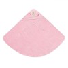 Prosop Bumbac Bebe cu Glugă Ursuleț Roz 100x100cm Moale Absorbant Fetițe