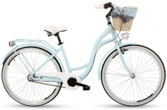Bicicleta Dama Aluminiu Goetze? Style 3 viteze Roata 28&amp;quot;, 160-185 cm inaltime, Albastru foto
