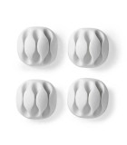 Cable Management Cable Clip Click and Go 4 pcs 3 Slots Maximum cable