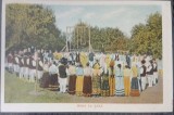Carte postala, Romania, Hora la tara, inceput de secol XX