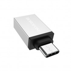 Adaptor OTG, USB 3.0 to USB tip C, 5Gbps - Borofone BV3 foto