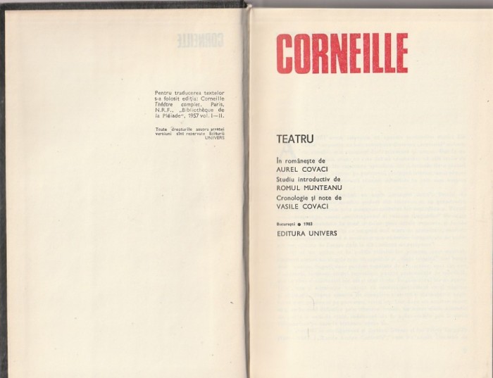 CORNEILLE - TEATRU