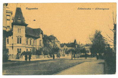 182 - SIBIU, Market, Romania - old postcard - used - 1918 foto