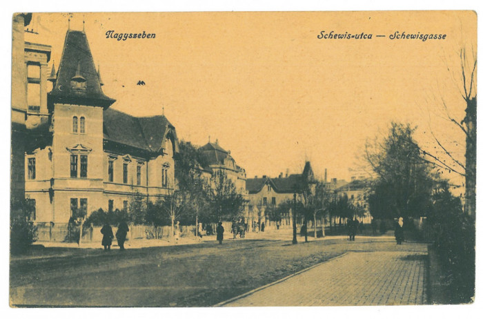 182 - SIBIU, Market, Romania - old postcard - used - 1918