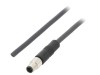 Conector M5 mufă tată 3 pini aurit IP67 60V