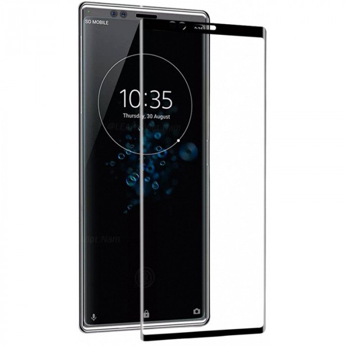 Folie Sticla Tempered Glass Sony Xperia 1 3D Full Glue Fullcover Black