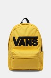Vans rucsac barbati, culoarea galben, mare, neted, VN000H4ZZX71