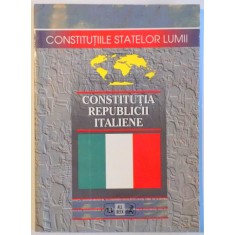 CONSTITUTIA REPUBLICII ITALIENE de ALEXANDRIANA POPESCU , 1998