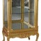 Vitrina baroc din lemn masiv auriu CAT903