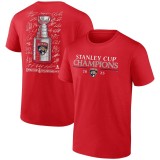 Florida Panthers tricou de bărbați 2025 Stanley Cup Champions Signature Roster red - XL