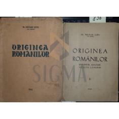 ORIGINEA ROMANILOR vol I + II, dedicatie !!!