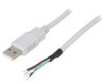 Cablu Bq Cable USB A 3m Gri, USB 2.0, Dublu Ecranat, UL 2725