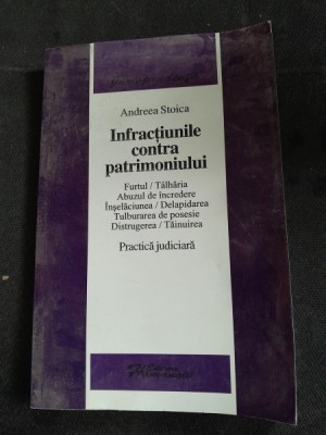 INFRACTIUNILE CONTRA PATRIMONIULUI - ANDREEA STOICA foto