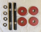 set de doua gantere vechi veche vintage o singura gantera cantareste 5 kg