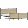 Gossi cadru pat metalic cu tablie la cap/picioare, 137x190 cm