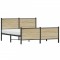 Gossi cadru pat metalic cu tablie la cap/picioare, 137x190 cm