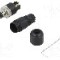 Conector M8, 4 pini, clasa etanseitate IP65, DEGSON ELECTRONICS - PB-M8A-04P-MM-SL7001-00A(H)