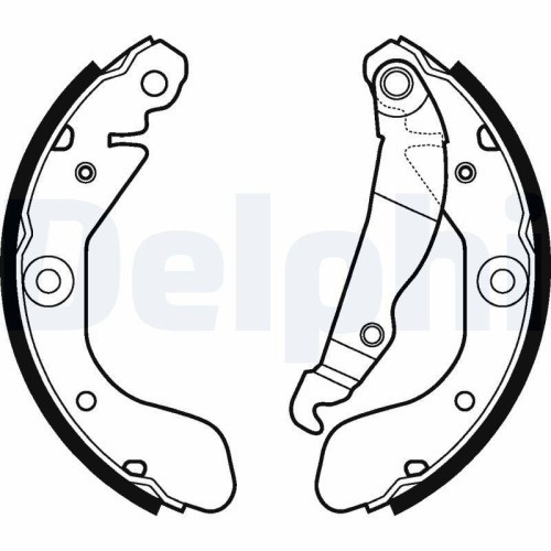 Saboti frana Chevrolet Aveo Liftback (T300), Aveo Saloon (T300), 1.2, 1.2 LPG, 1.3 D, 1.4, 1.4 TURBO, 1.6, punte Spate, DELPHI