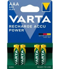 Set acumulatori R3 AAA 800mAh Ready2Use 4buc/blister 56703 Varta foto