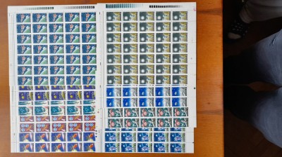 1972--Inch.program.Apollo-Lp814-coli de 35 buc.-9 coli-compl. set-MNH foto