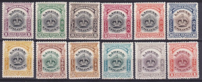 DB1 Colonii 1902 Labuan Coroana Britanica 12 v. MNH RRR