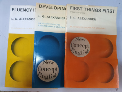 FIRST THINGS FIRST - STUDENTS &amp;#039; BOOK - L . G. ALEXANDER - 3 Volume foto