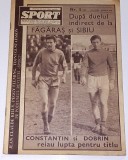 Revista SPORT nr. 5 martie 1968 (prezentare Jiul Petrosani; Steaua sau Argesul?)