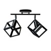 Lustra Forma Cub, STRUKTUR Duo, 2xE27, Negru, Metal, Alessandro DESIGN