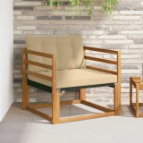 vidaXL Set de canapele de exterior Lemn solid de Acacia și Textilene 3436313