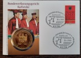 GERMANIA - FDC SI MEDALIE - CURTEA CONSTITUTIONALA FEDERALA KARLSRUHE, STARE UNC, Europa