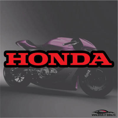 HONDA-MODEL 1-STICKERE MOTO - 13 cm. x 2.10 cm. foto