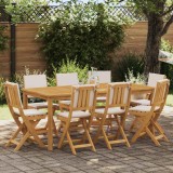 vidaXL Scaune Bistro pentru Exterior 8 pcs Alb crem 38 x 46 x 85 cm 3416294