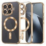 Husa Xiaomi 17T Pro Asteroid GSM Luxury Crystal MagSafe Auriu Transparenta Protectie