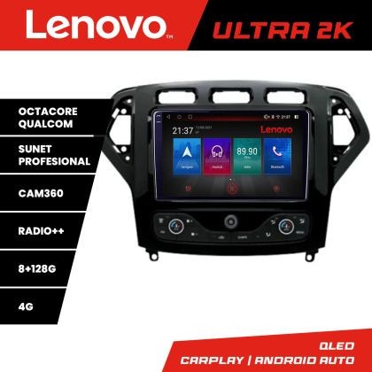 Navigatie Ford Mondeo 2007-2010 Octacore, 8 Gb RAM, 128 Gb Hdd, 4G, Qled 2K, DSP, Carplay AA, 360,Bluetooth CarStore Technology