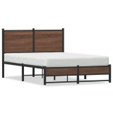 Cumpara ieftin Cadru pat metalic fara saltea, stejar maro, 120x190 cm