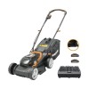 Cositoare Worx WG779E, 40V (2x20V), 2 acumulatori 2.5Ah, Latime 34cm, Inaltime 20-70mm, Sac 30L, Acumulator Li-Ion