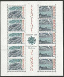 MONACO 1987 EUROPA CEPT - Arhitectura - BLOC cu 10 timbre-5 serii MNH**