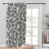 Draperie blackout model floral cu rejansa transparenta cu ate pentru galerie, Madison, 250x250 cm, densitate 700 g/ml, Belarina Amethyst, 1 buc