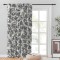 Draperie blackout model floral cu rejansa transparenta cu ate pentru galerie, Madison, 250x250 cm, densitate 700 g/ml, Belarina Amethyst, 1 buc
