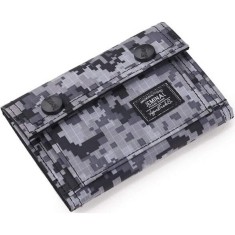 Portofel Barbati, Zamo&reg;, Army, Material Textil, Inchidere Velcro, 5 Compartimente, 13x9x1.5cm, Camuf