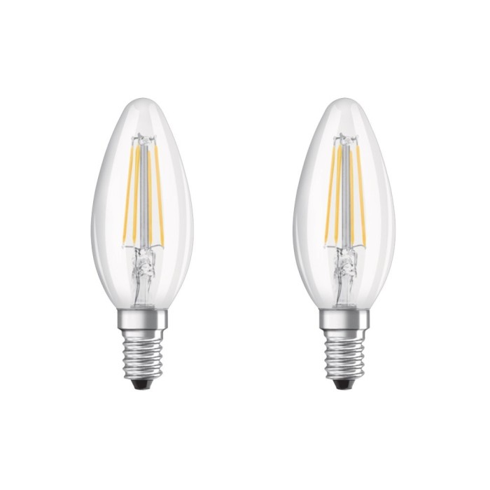 Set 2 becuri B40 LED 4W 470lm 2700K E14 Osram 4052899972032
