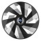 Set 4 Capace Roti, potrivite jantelor de R16, pentru Subaru, model vector black and silver