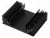 Radiator extrudat, aluminiu, 50mm x 65mm, neagra, FISCHER ELEKTRONIK - SK 185 50 SA