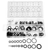 Cumpara ieftin Set garnituri O-ring din cauciuc, 225 bucati, 18 dimensiuni diferite, pentru servodirectie la caseta, carcasa inclusa , etansare precisa si rezistenta